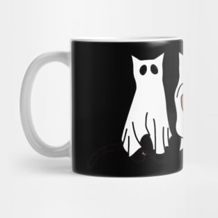 Halloween Ghost Cat Mug